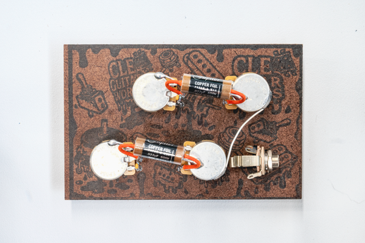 Les Paul Wiring Harness- Copper Foil - handcrafted prewired guitar electronics by CLE Guitar Works