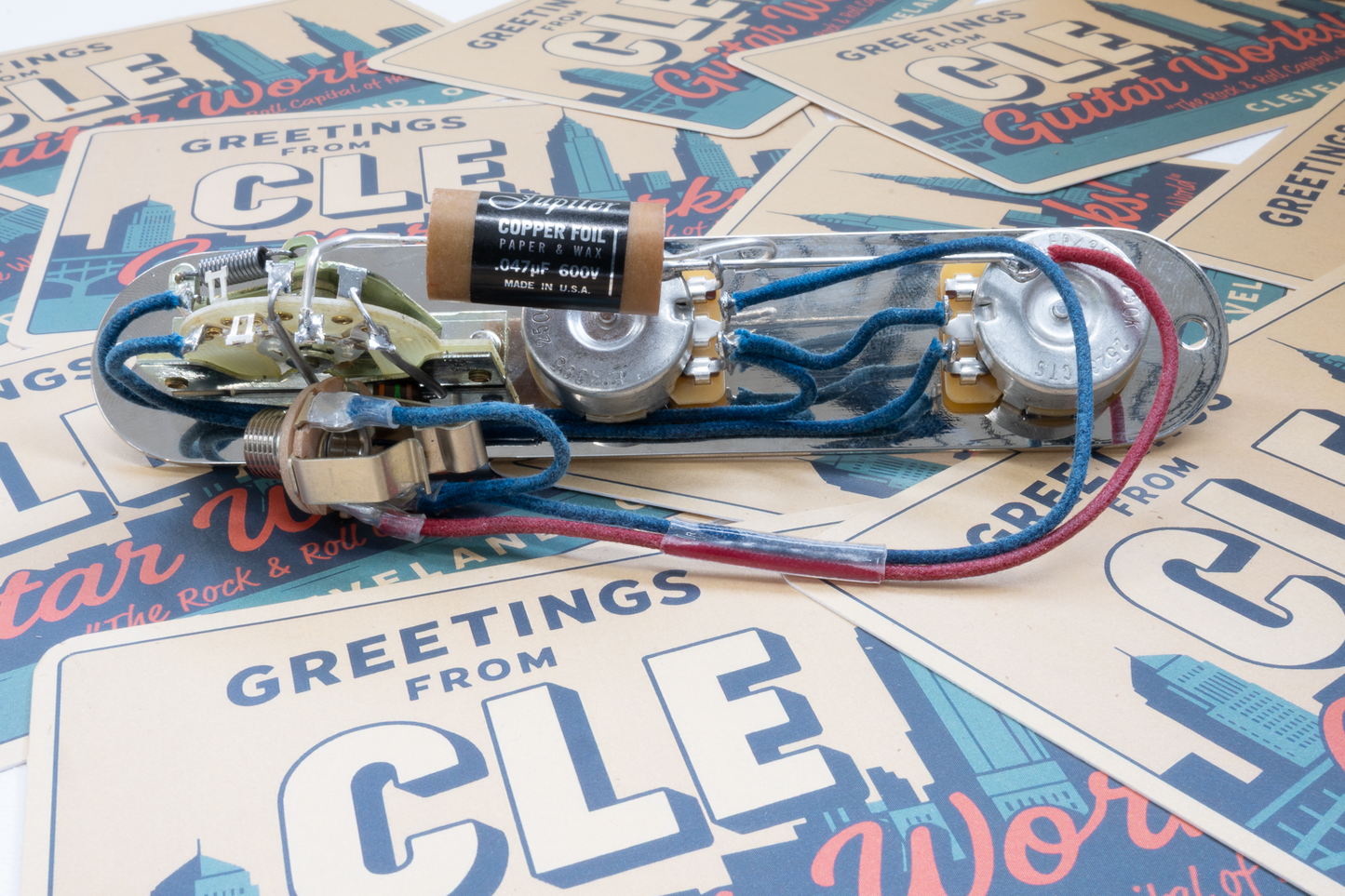Nocaster" Blend Wiring Harness- Copper Foil - handcrafted prewired guitar electronics by CLE Guitar Works