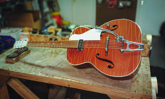 1930's May Bell Archtop Guitar Rebuild