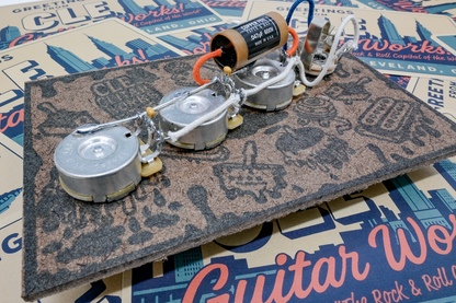 J-Bass Wiring Harness- Copper Foil - handcrafted prewired guitar electronics by CLE Guitar Works