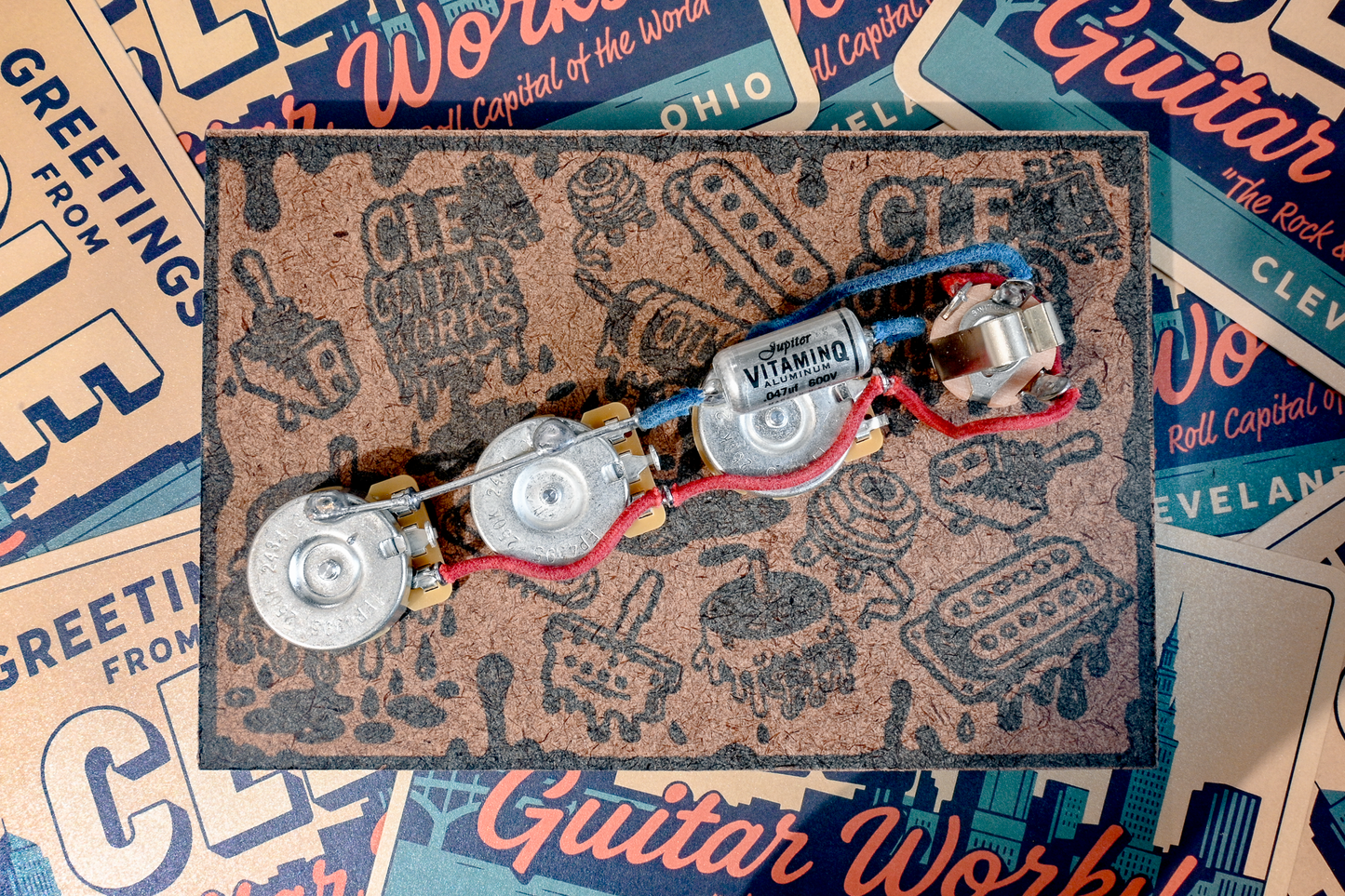 J-Bass Wiring Harness- VitaminQ - handcrafted prewired guitar electronics by CLE Guitar Works