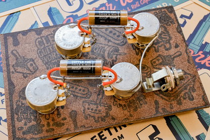 Les Paul Wiring Harness- Copper Foil - handcrafted prewired guitar electronics by CLE Guitar Works