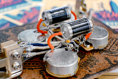 SG Wiring Harness- VitaminQ SILVER FOIL - handcrafted Premium prewired guitar electronics by CLE Guitar Works