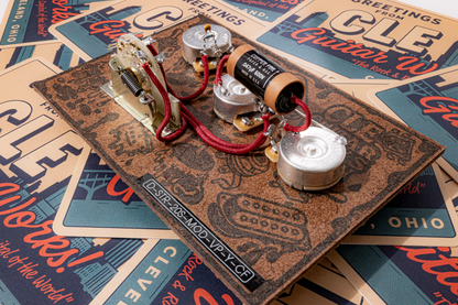 Strat Wiring Harness- Copper Foil - handcrafted prewired guitar electronics by CLE Guitar Works