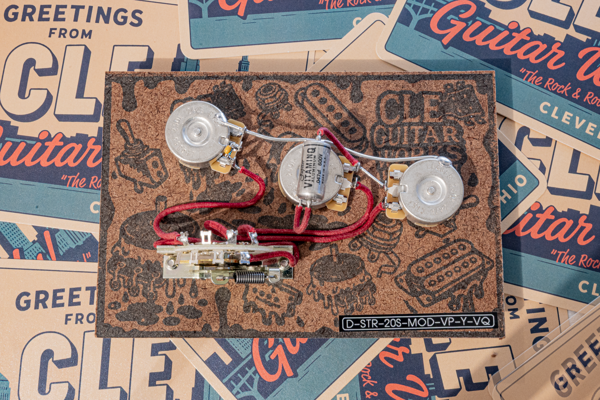 Strat Wiring Harness- VitaminQ - handcrafted prewired guitar electronics by CLE Guitar Works