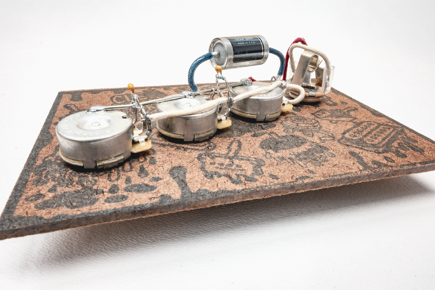 J-Bass Wiring Harness- VitaminQ SILVER FOIL - handcrafted prewired guitar electronics by CLE Guitar Works