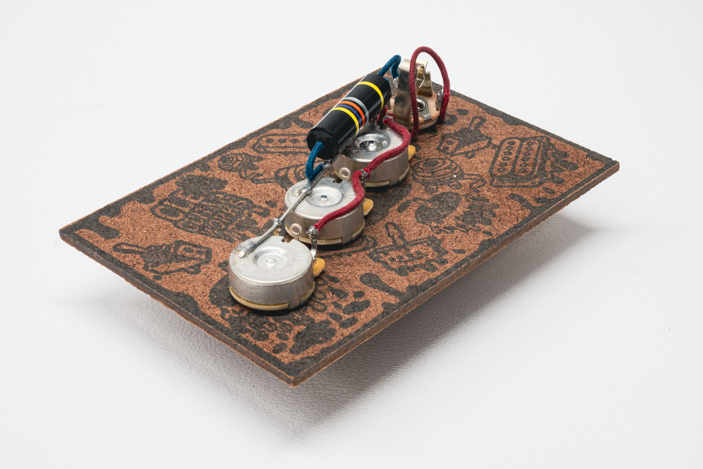 J-Bass Wiring Harness- Bumblebee - handcrafted prewired guitar electronics by CLE Guitar Works