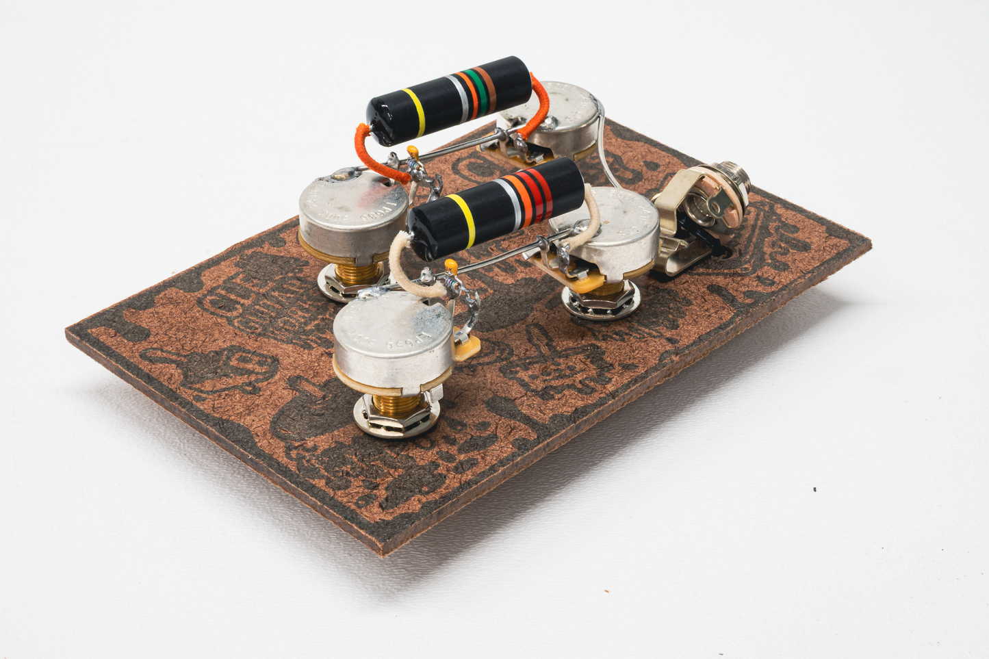 Les Paul Wiring Harness- Bumblebee - handcrafted prewired guitar electronics by CLE Guitar Works