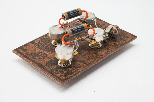 Les Paul Wiring Harness- Copper Foil - handcrafted prewired guitar electronics by CLE Guitar Works