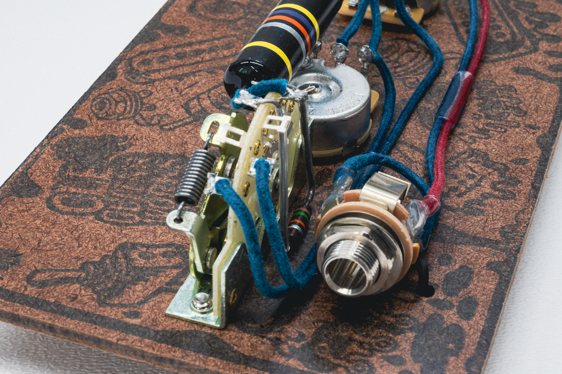 Nocaster" Blend Wiring Harness- Bumblebee - handcrafted prewired guitar electronics by CLE Guitar Works