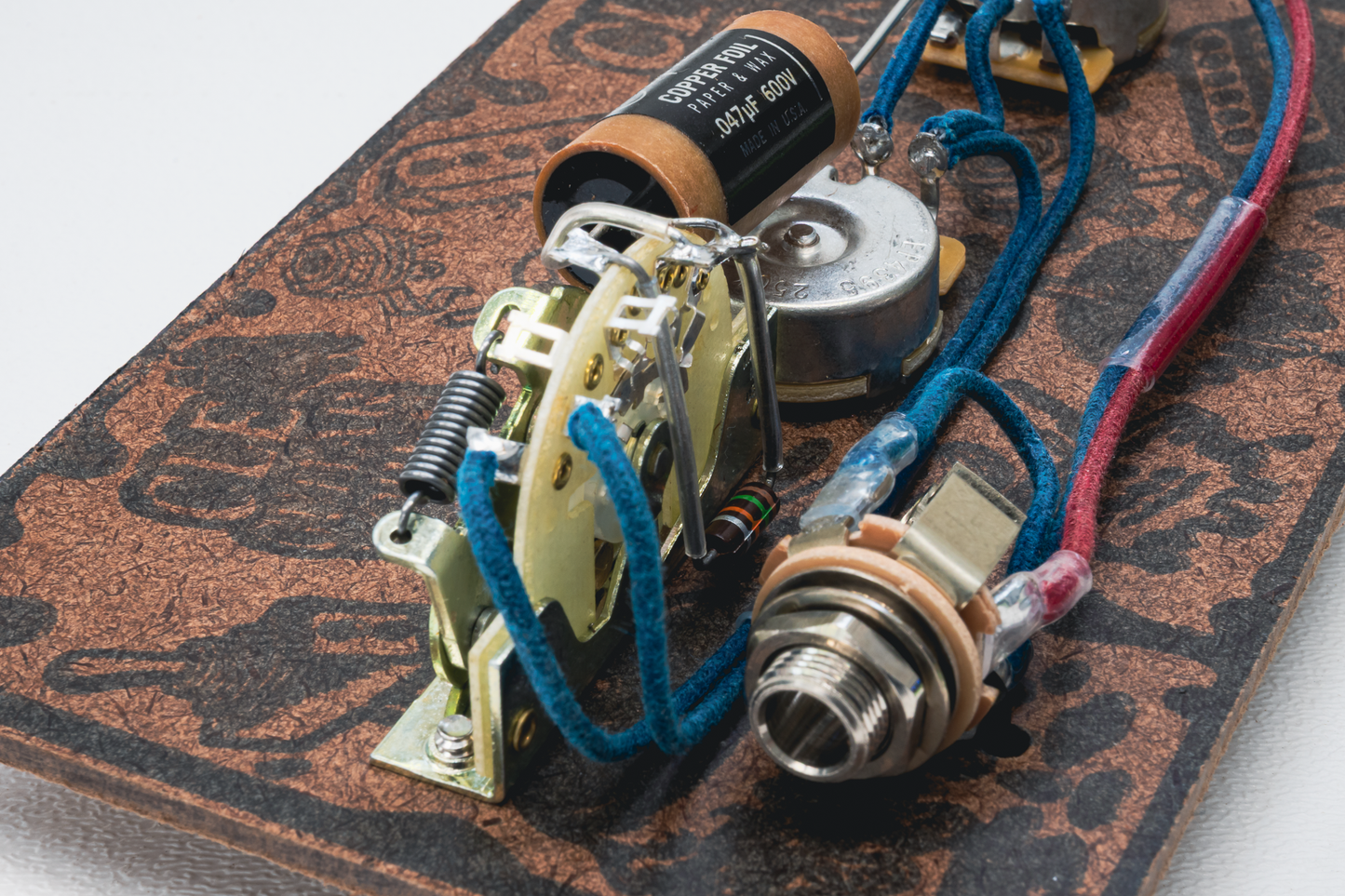 Nocaster" Blend Wiring Harness- Copper Foil - handcrafted prewired guitar electronics by CLE Guitar Works