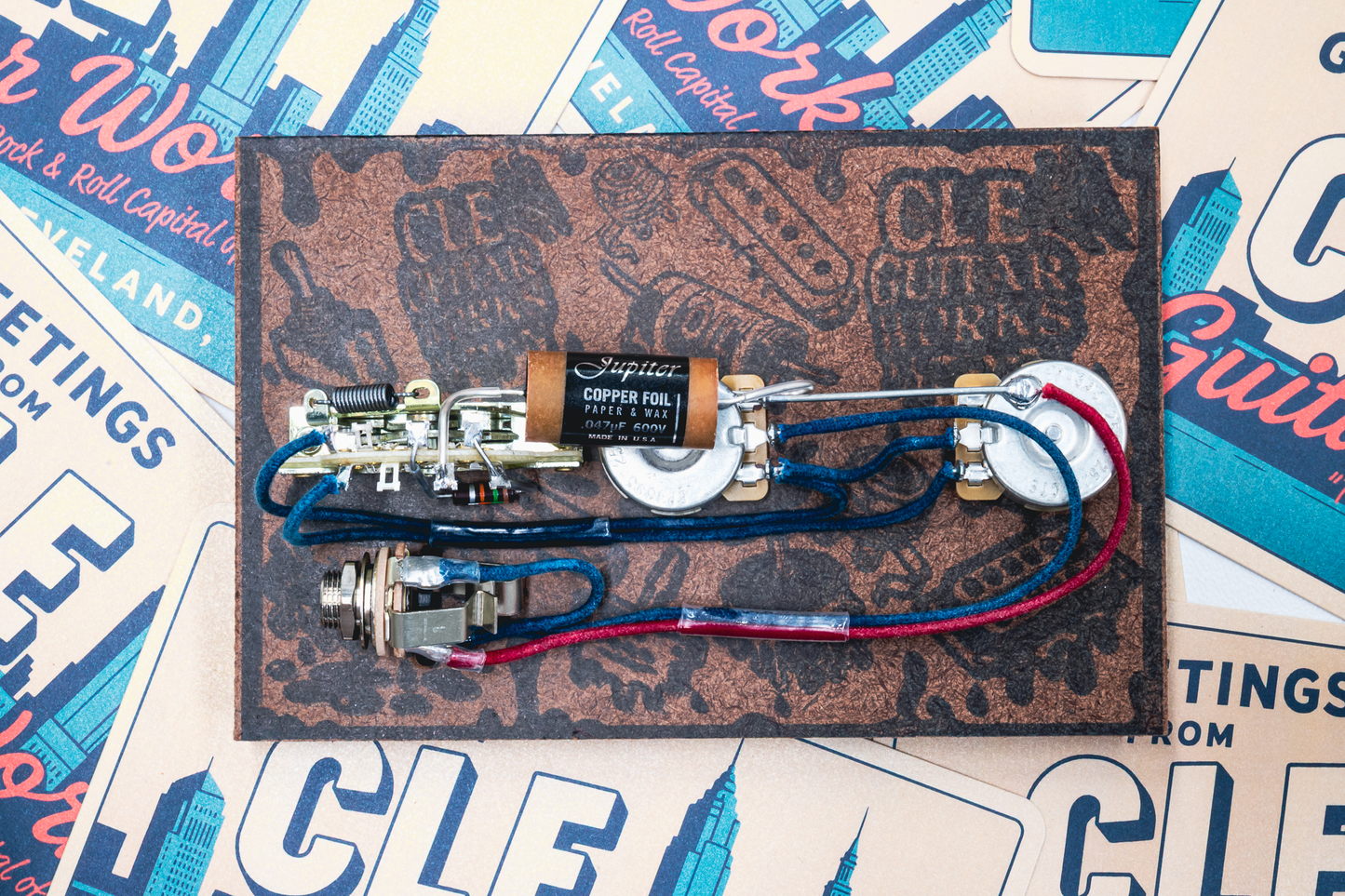 Nocaster" Blend Wiring Harness- Copper Foil - handcrafted prewired guitar electronics by CLE Guitar Works
