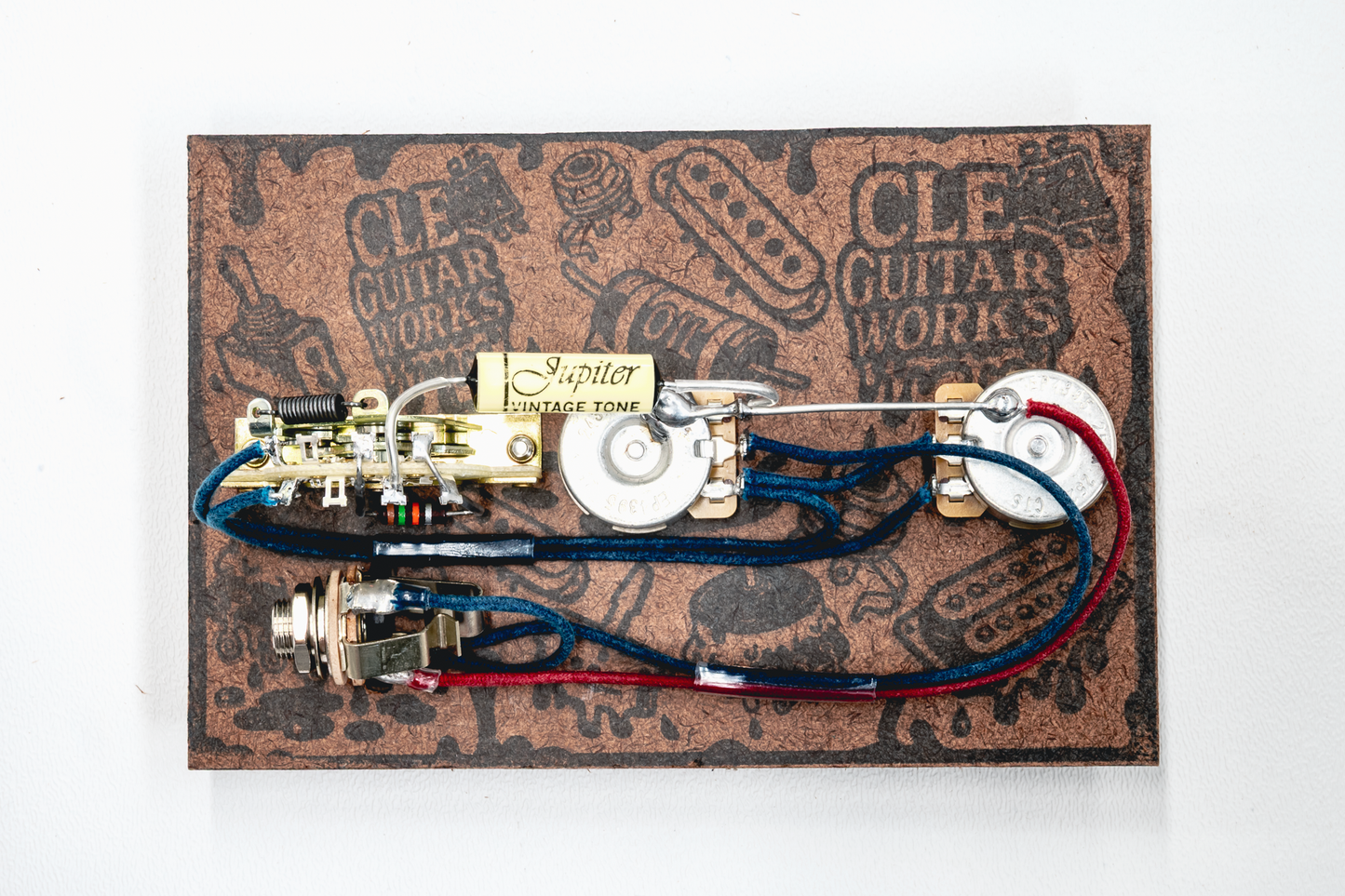Nocaster" Blend Wiring Harness- Vintage Yellow - handcrafted prewired guitar electronics by CLE Guitar Works