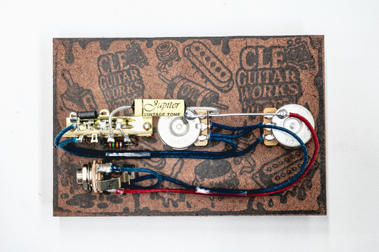 Nocaster" Blend Wiring Harness- Vintage Yellow - handcrafted prewired guitar electronics by CLE Guitar Works