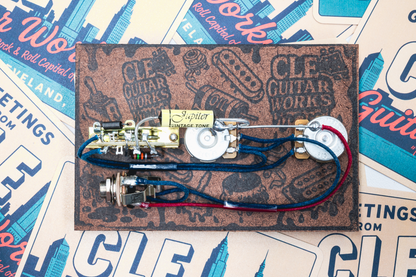 Nocaster" Blend Wiring Harness- Vintage Yellow - handcrafted prewired guitar electronics by CLE Guitar Works