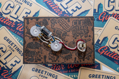 P-Bass Wiring Harness- VitaminQ SILVER FOIL - handcrafted prewired guitar electronics by CLE Guitar Works