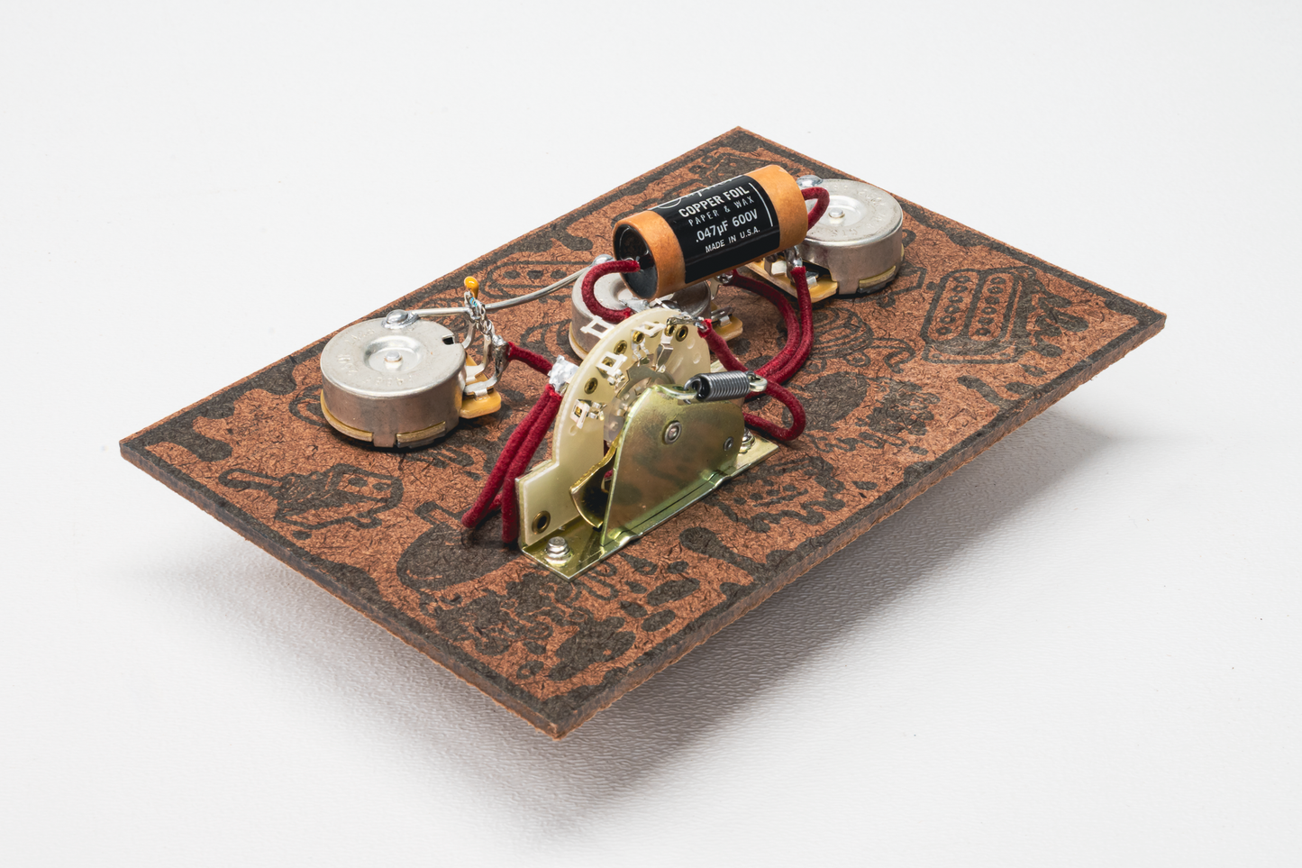 Strat Wiring Harness- Copper Foil - handcrafted prewired guitar electronics by CLE Guitar Works