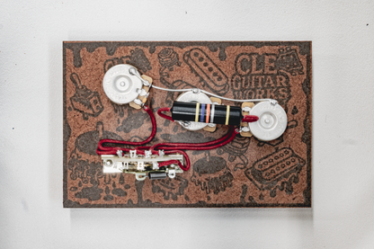 Strat Wiring Harness- Bumblebee - handcrafted prewired guitar electronics by CLE Guitar Works