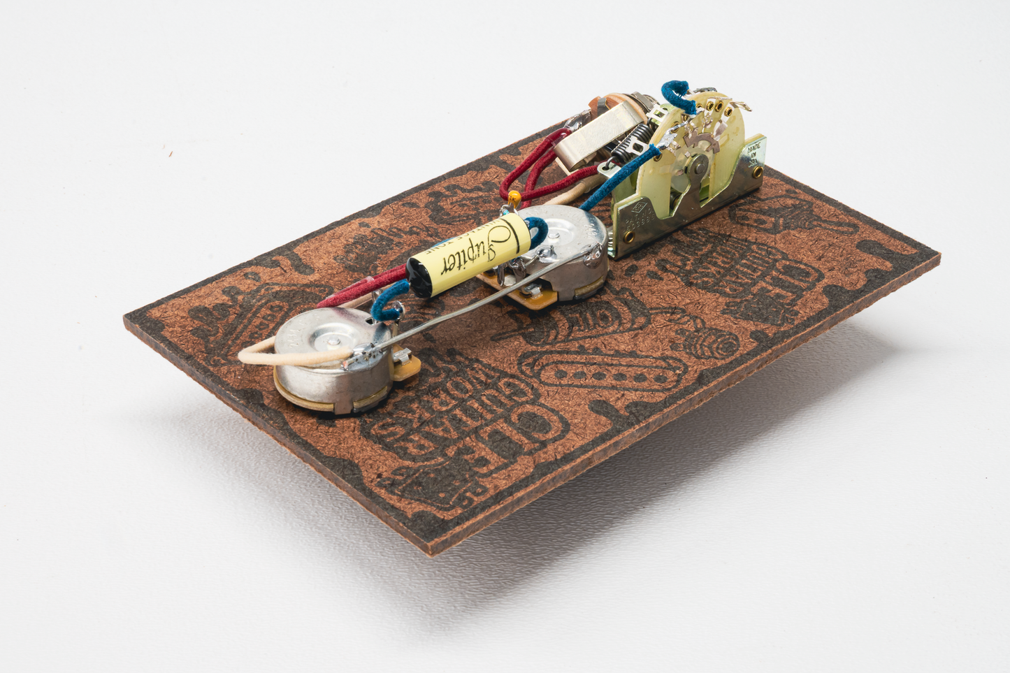 Telecaster Wiring Harness- Vintage Yellow - handcrafted prewired guitar electronics by CLE Guitar Works