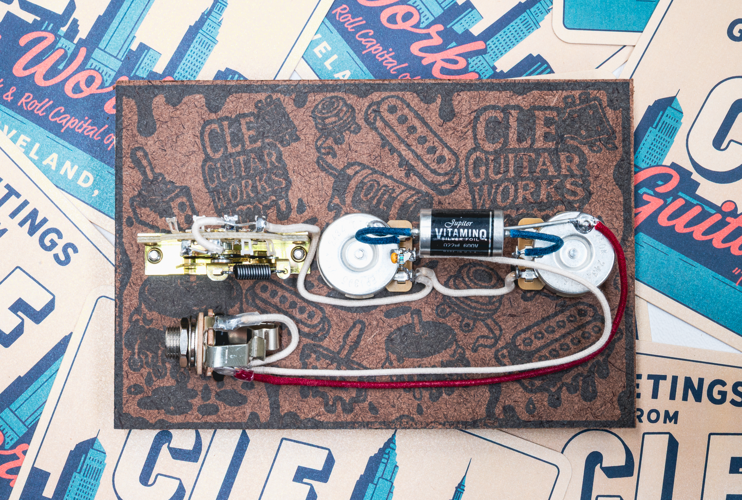 Telecaster Wiring Harness- VitaminQ SILVER FOIL - handcrafted premium guitar electronics by CLE Guitar Works