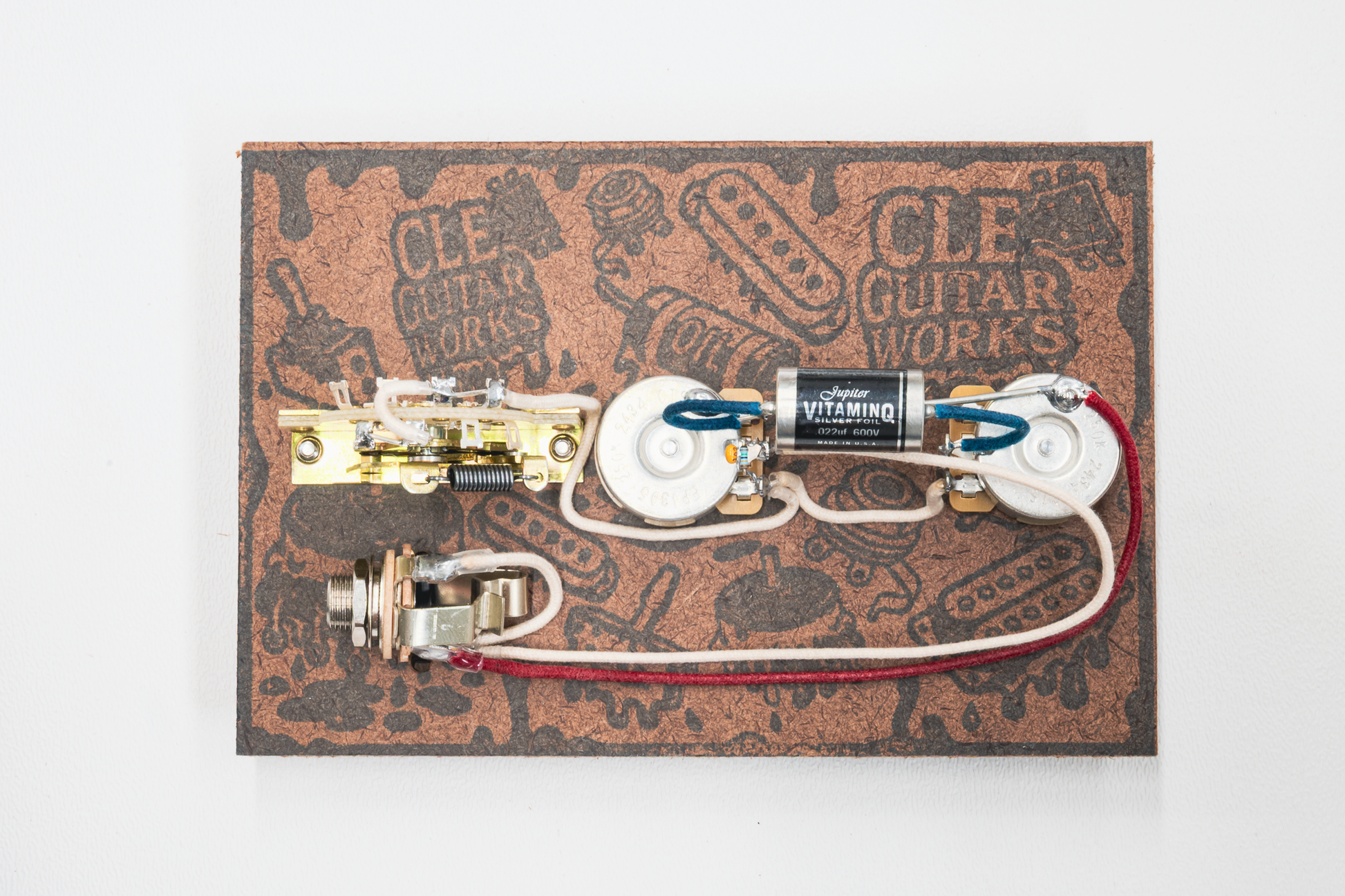Telecaster Wiring Harness- VitaminQ SILVER FOIL - handcrafted premium guitar electronics by CLE Guitar Works