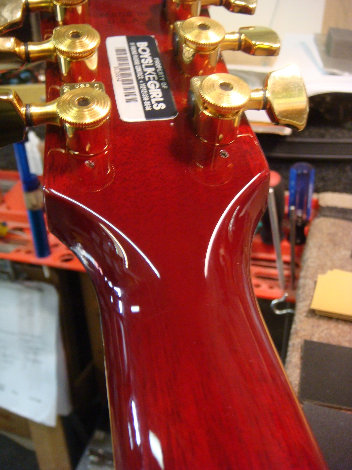 Headstock Reglue | With Touchup