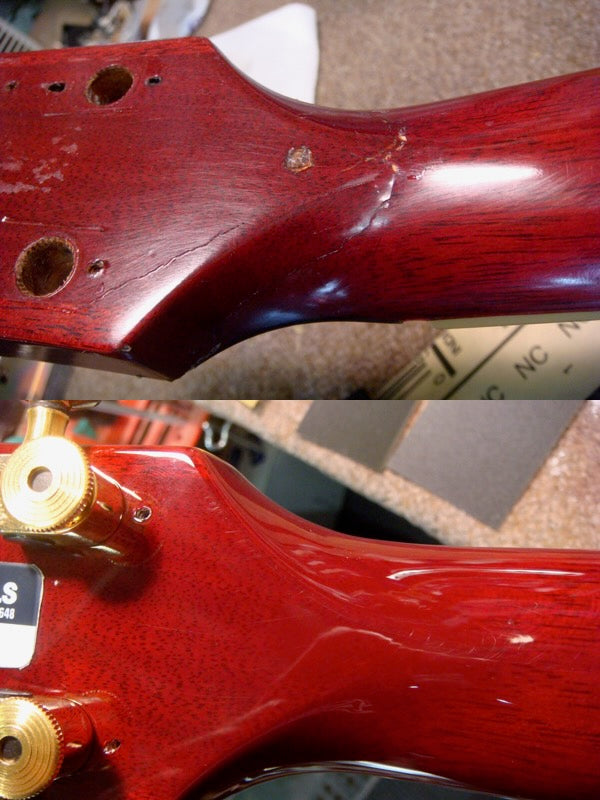 Headstock Reglue | With Touchup