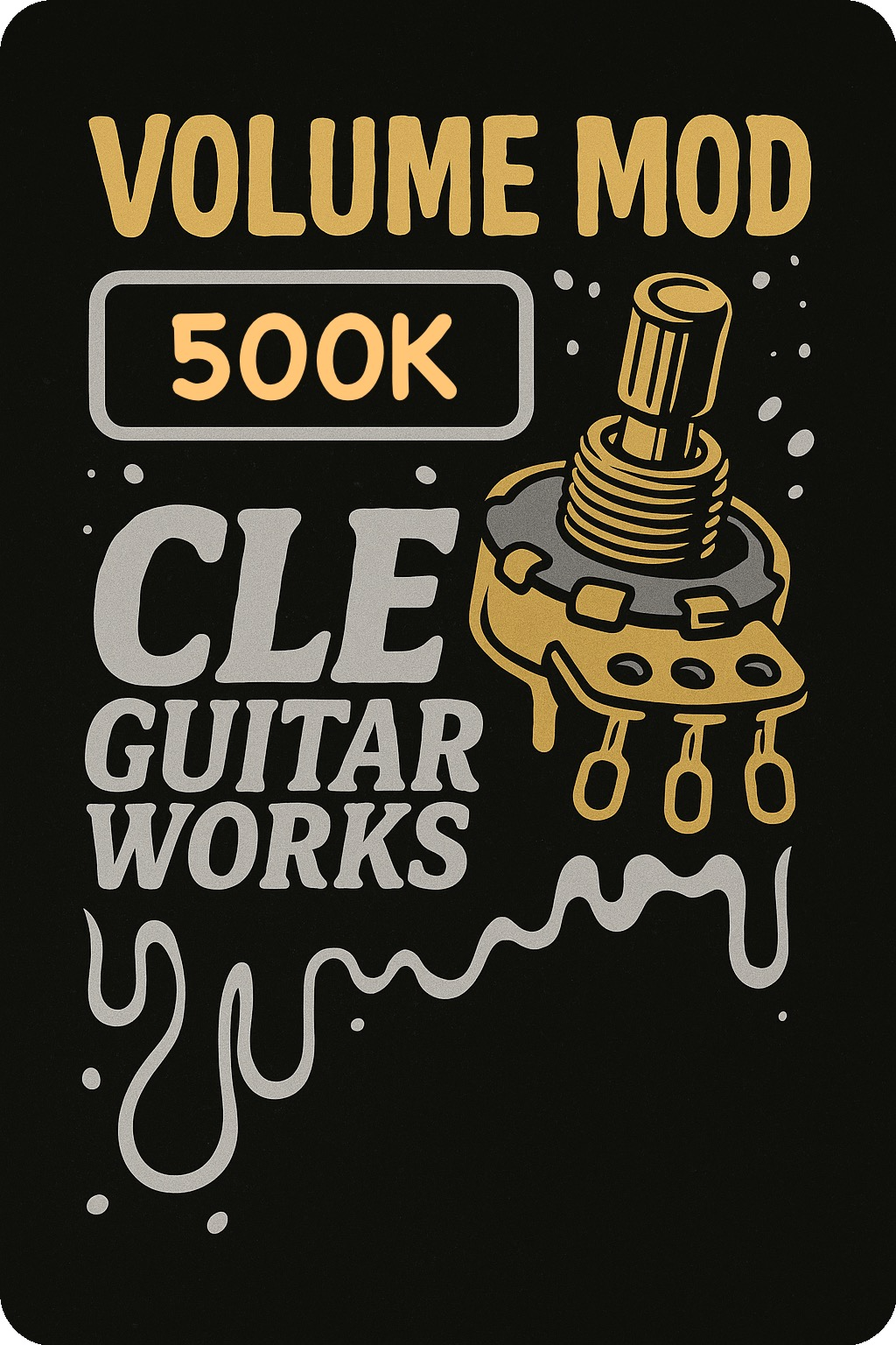 Treble Bleed Circuit – 500k (Parallel Wiring) - handcrafted prewired guitar electronics by CLE Guitar Works