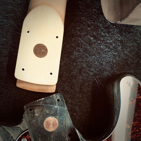 Drill and Dowel Stripped Neck